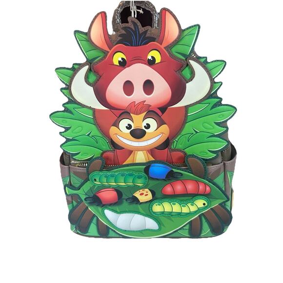 The Lion King Limited Edition Hakuna Matata Grubs Mini Backpack Timon Pumba - Picture 4 of 15